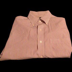 Jos. A. Bank Travelers Collection 16-33 Dress Shirt White/Red/Black Pins…